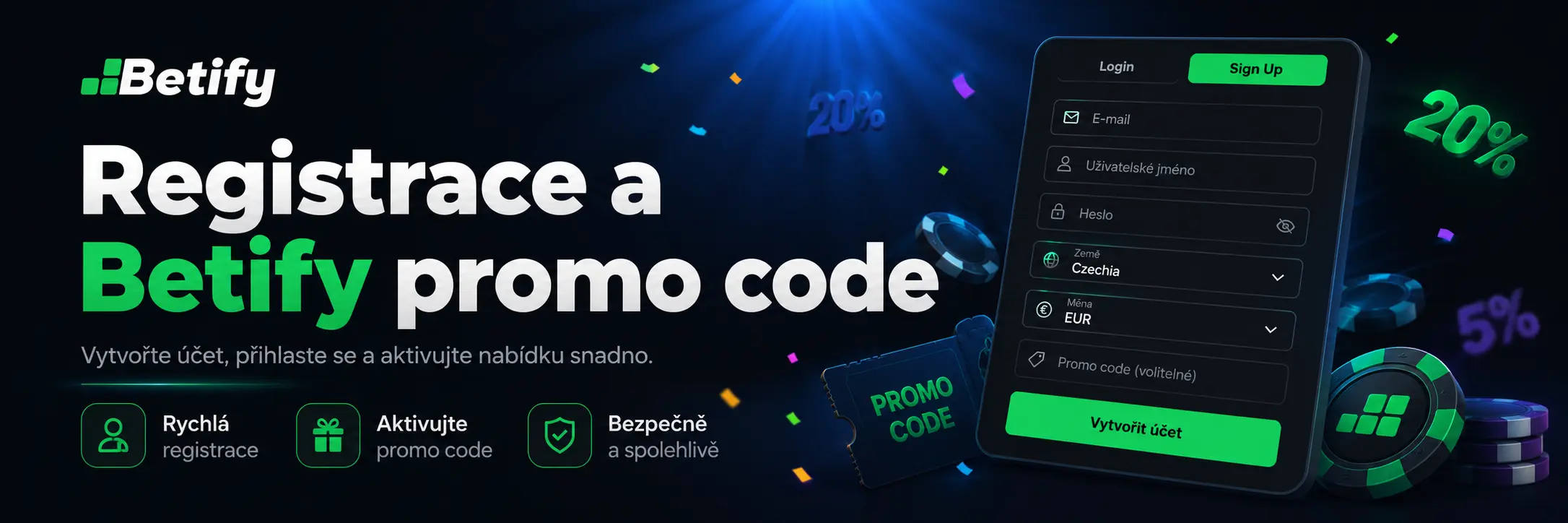betify casino registrace